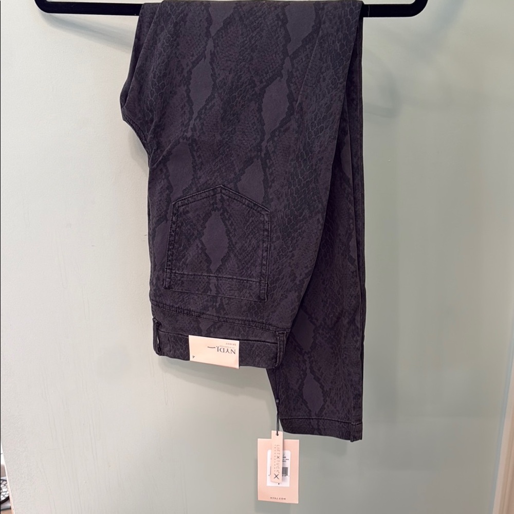 NYDJ Charcoal Snake Pattern Jeans